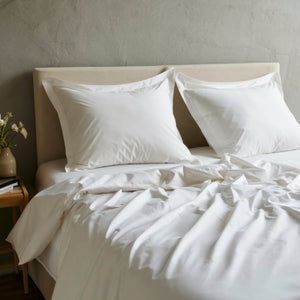 Flat Plain Bedsheet with Pillow Case