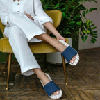 Sohum Open Toe Cotton Home Slippers