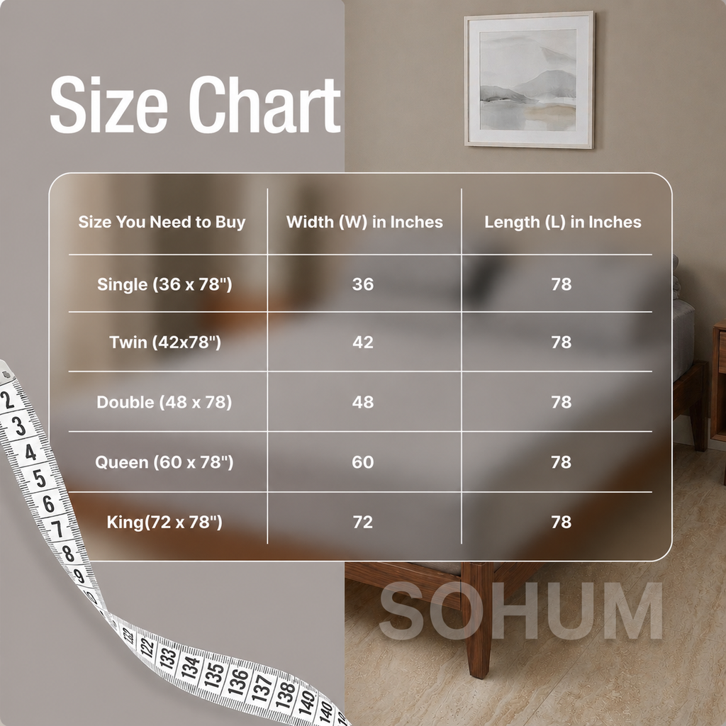 Sohum Mattress Protector | Waterproof | Terry