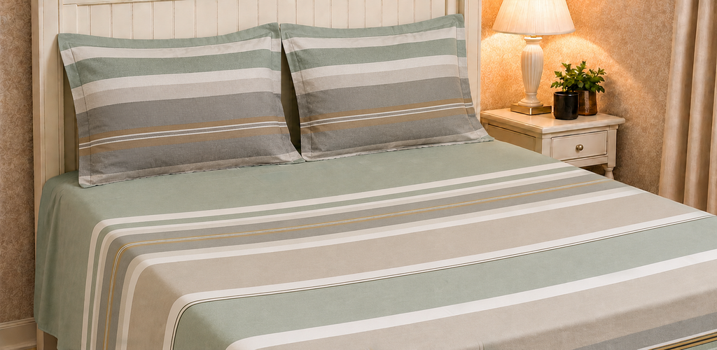 Sohum Printed Bedsheet Set | 300 TC