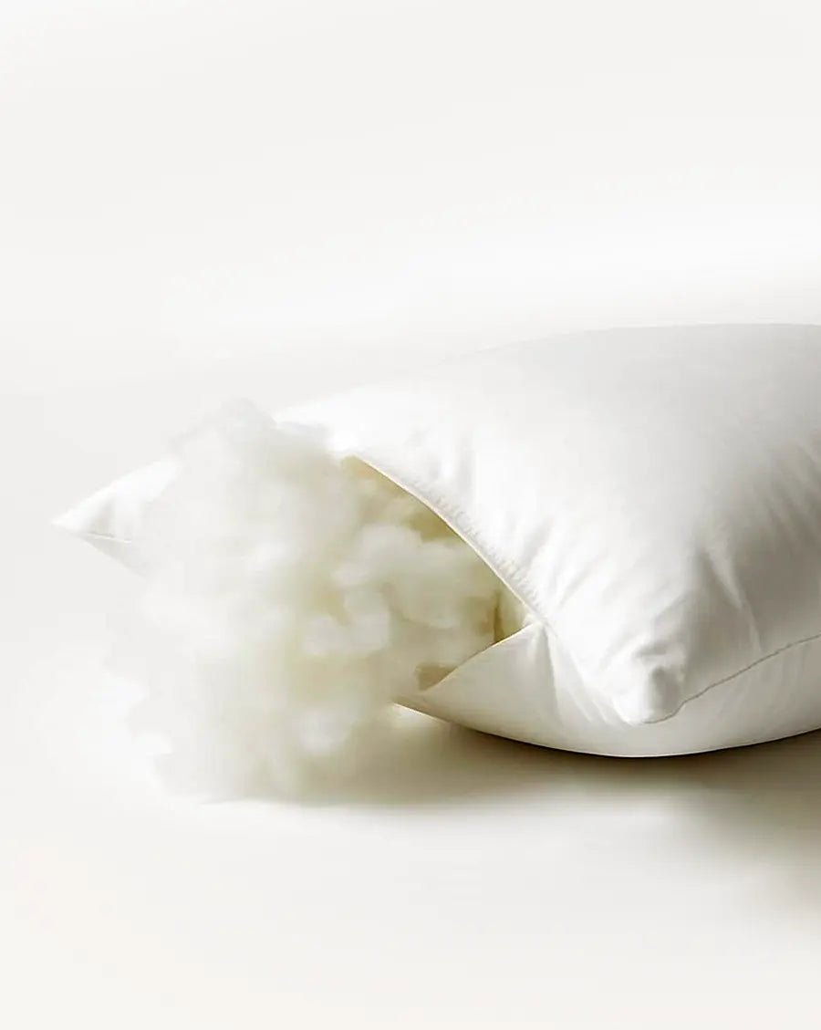 Premium microfiber pillow filling used in luxury hotel bedding.