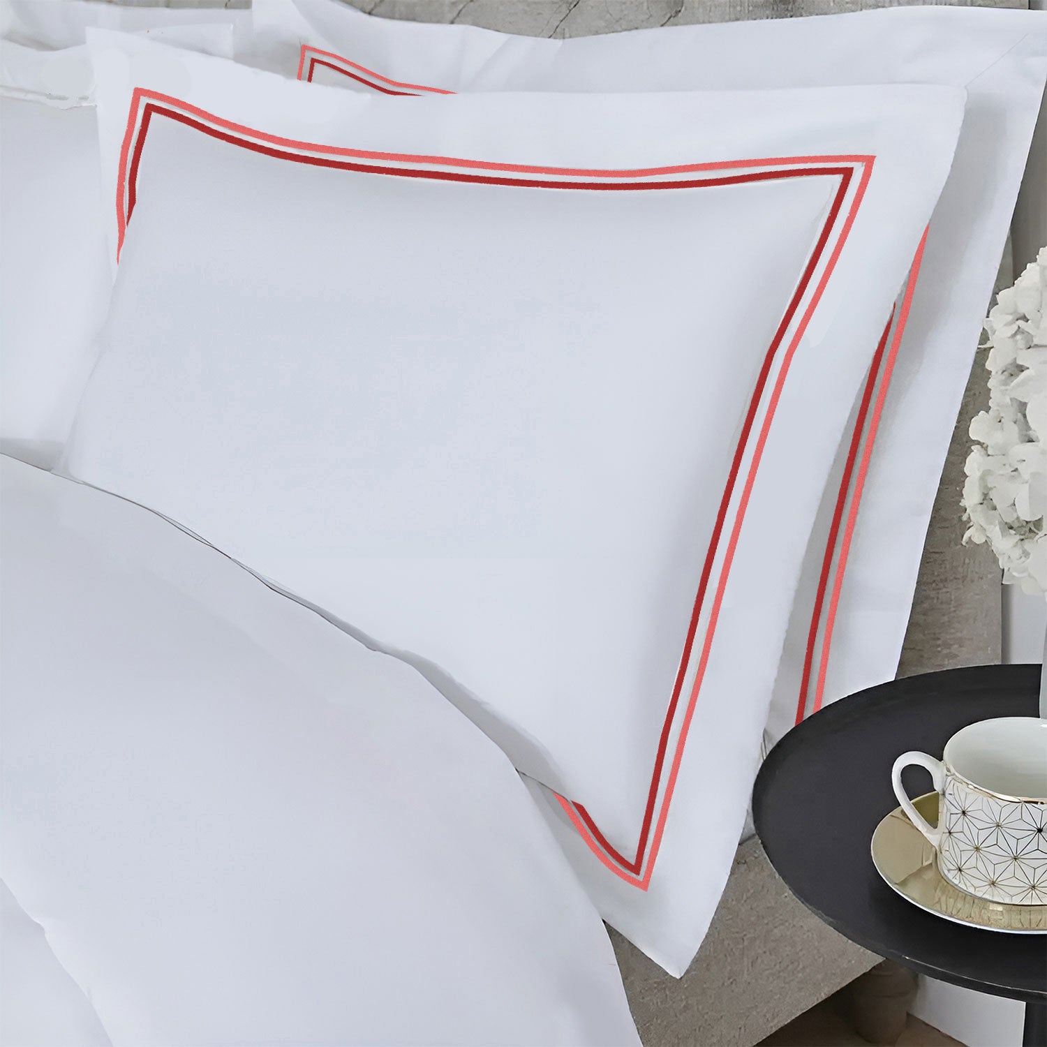 Bedsheet with Pillow Cover - Marrow Embroidery