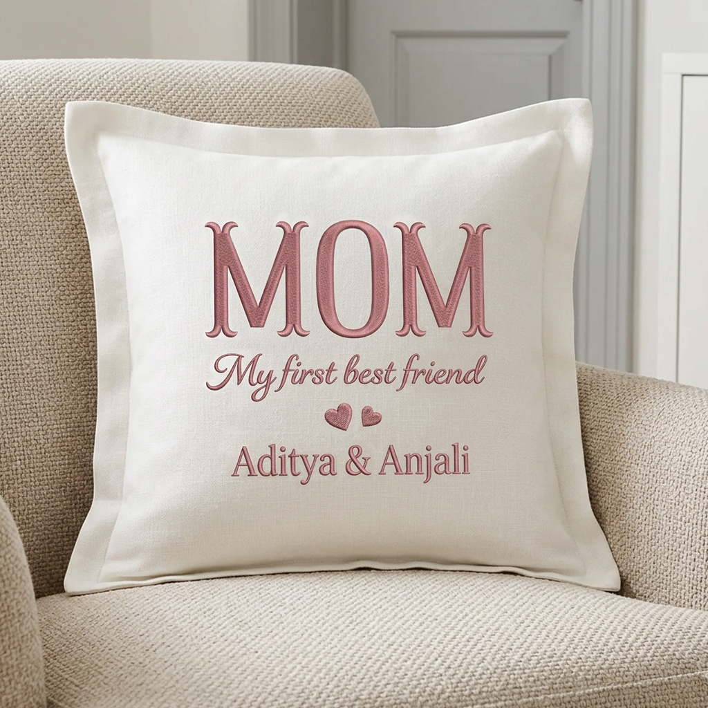 Cushion Cover with Customizable Names