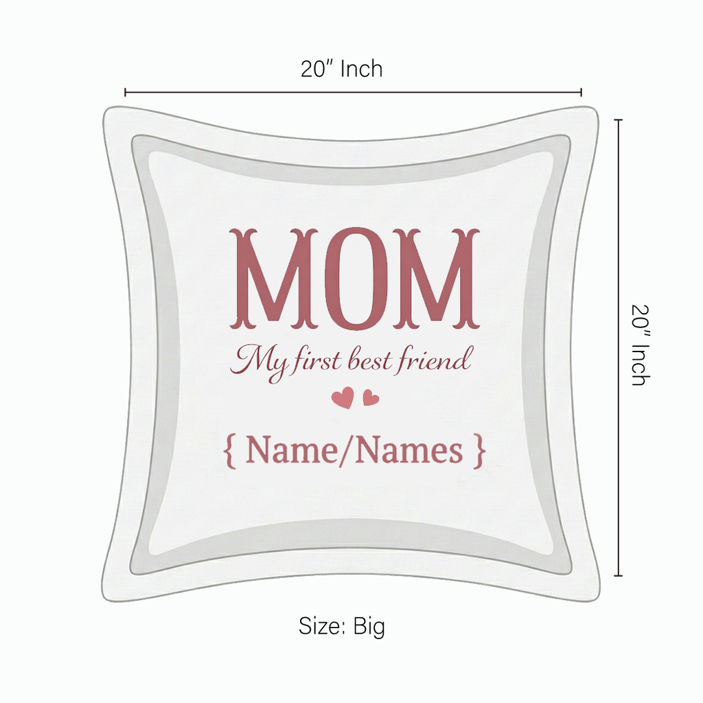 Cushion Cover with Customizable Names