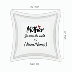 Cushion Cover with Customizable Names