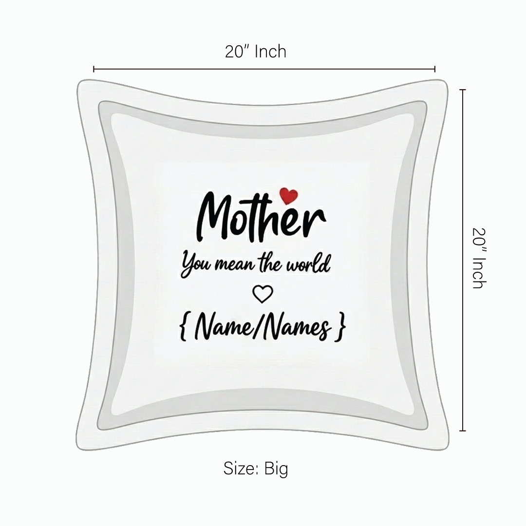 Cushion Cover with Customizable Names