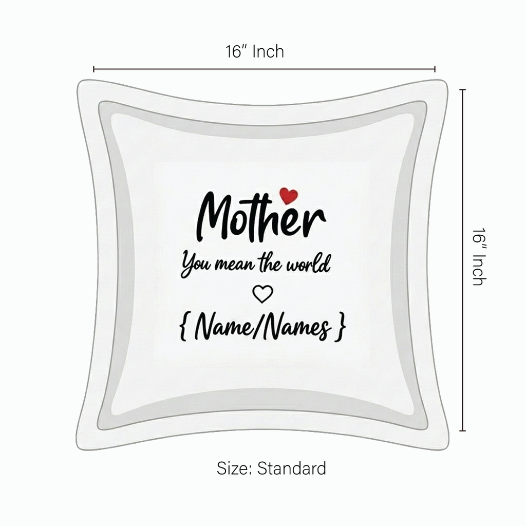 Cushion Cover with Customizable Names