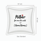 Cushion Cover with Customizable Names