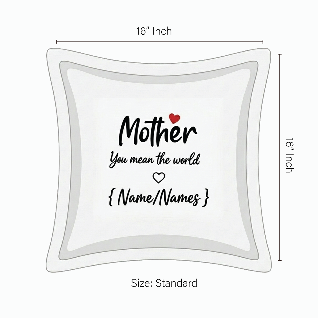 Cushion Cover with Customizable Names