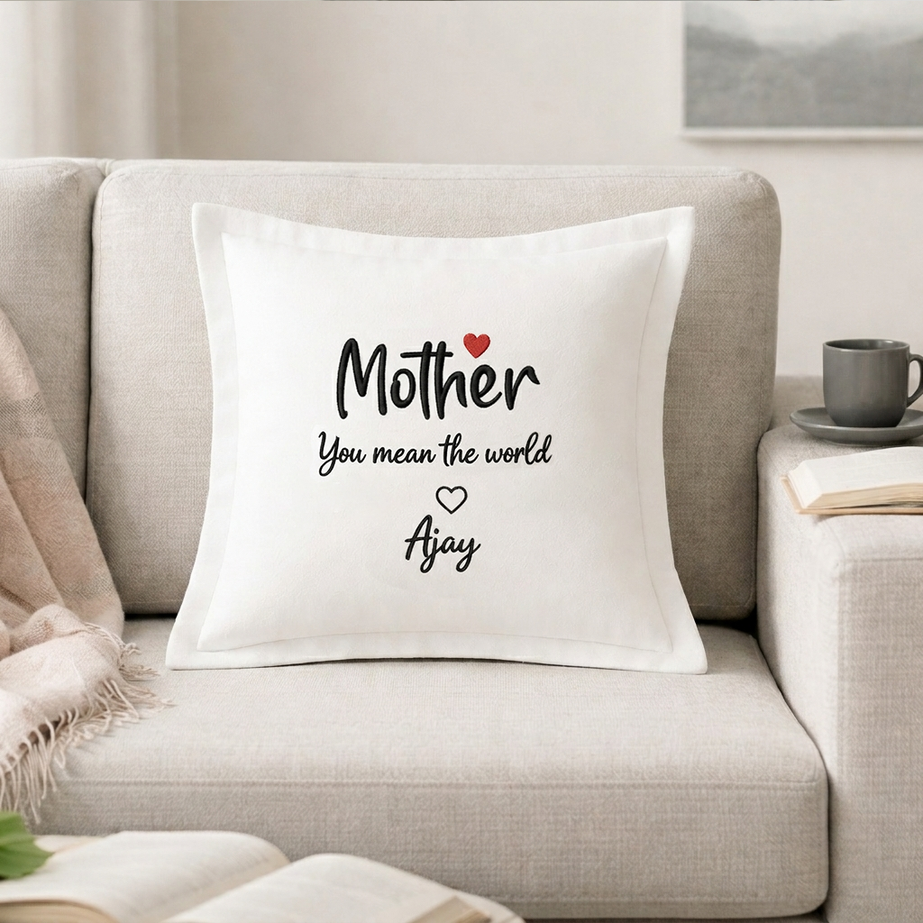 Cushion Cover with Customizable Names