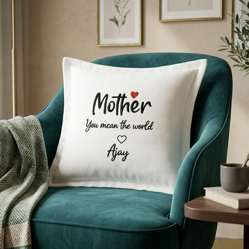 Cushion Cover with Customizable Names