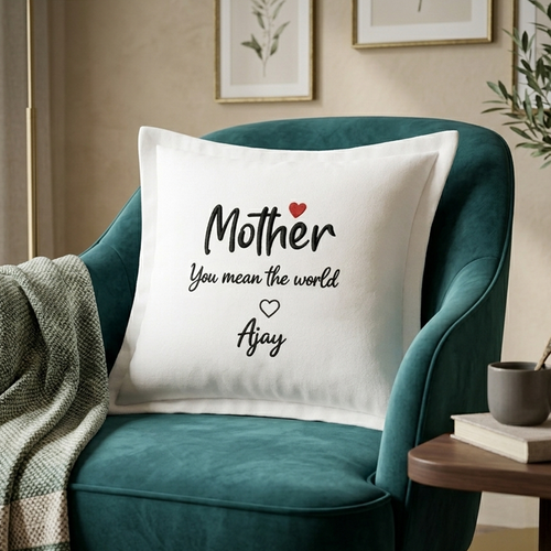 Cushion Cover with Customizable Names