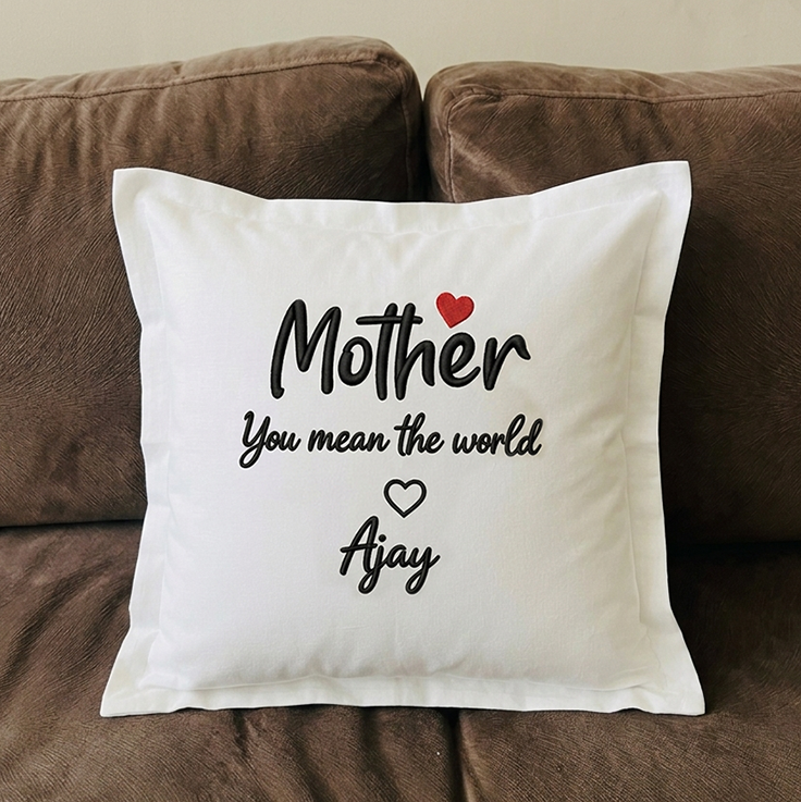 Cushion Cover with Customizable Names