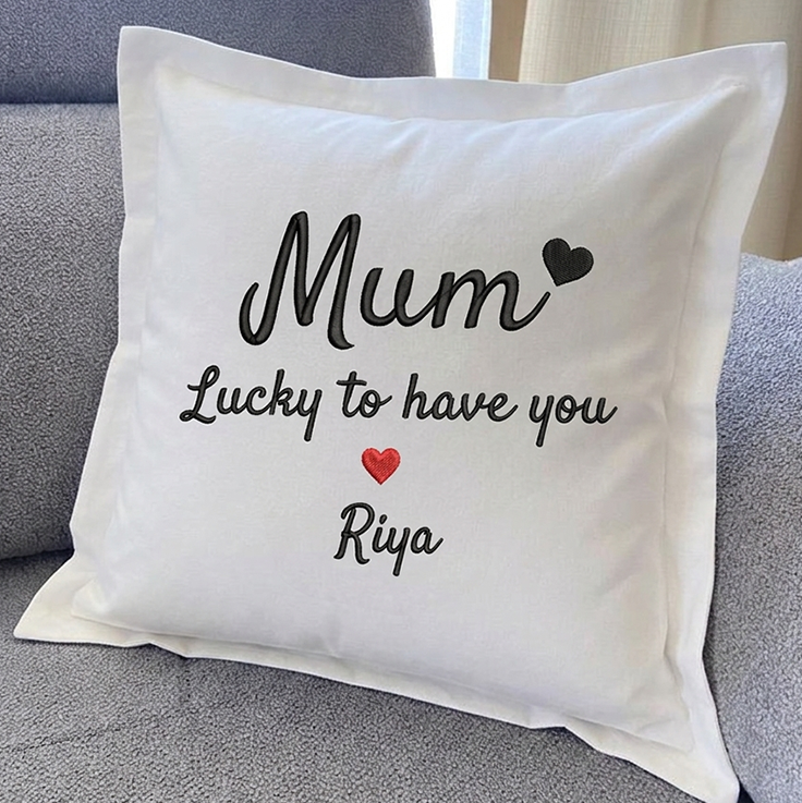 Cushion Cover with Customizable Names