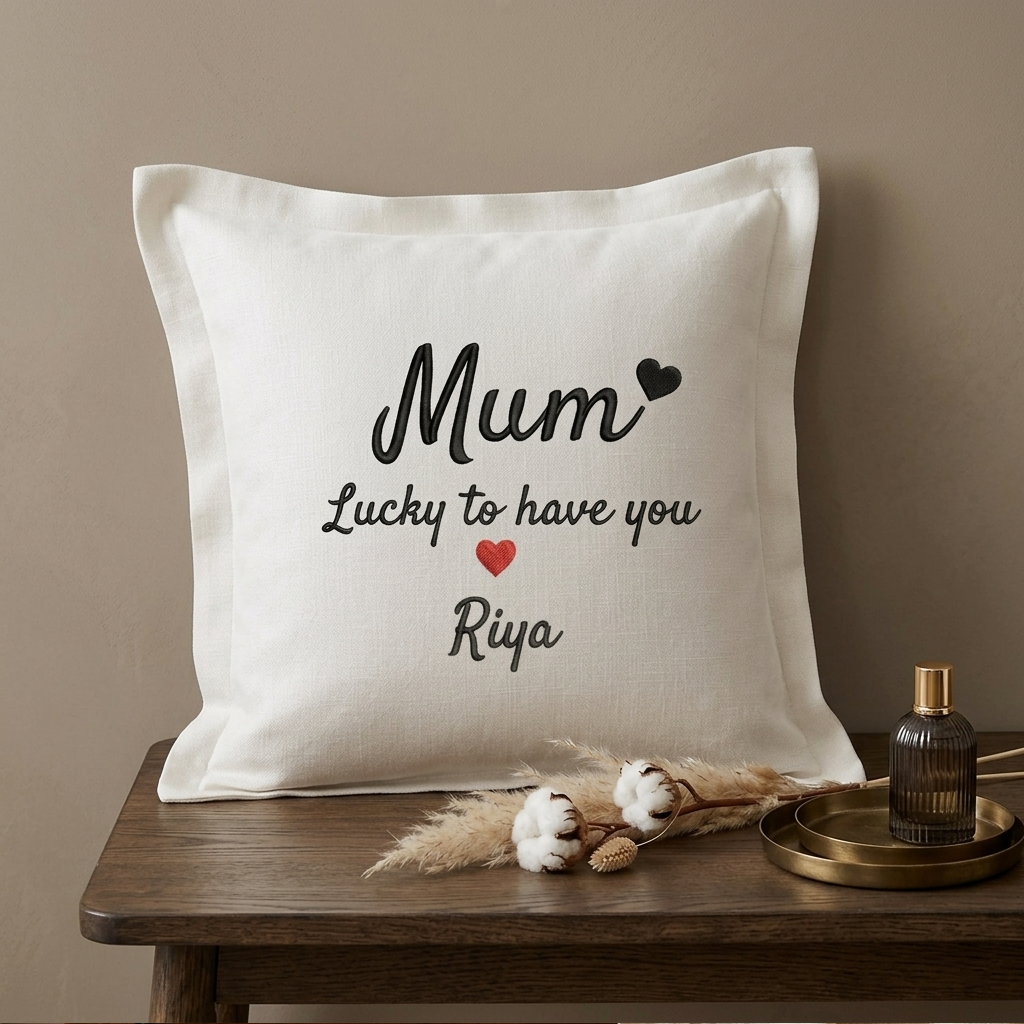Cushion Cover with Customizable Names