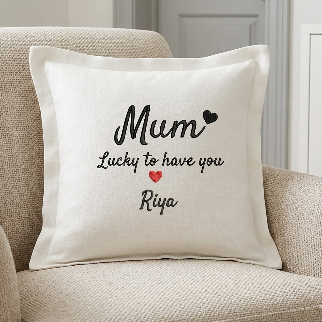 Cushion Cover with Customizable Names