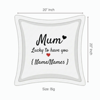 Cushion Cover with Customizable Names