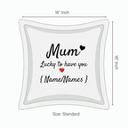 Cushion Cover with Customizable Names
