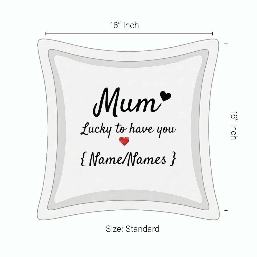 Cushion Cover with Customizable Names
