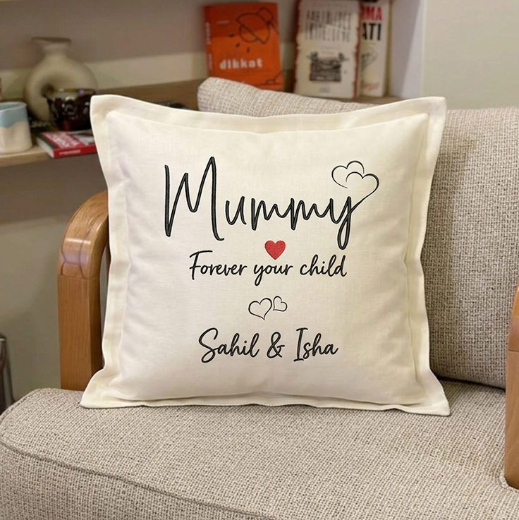 Cushion Cover with Customizable Names