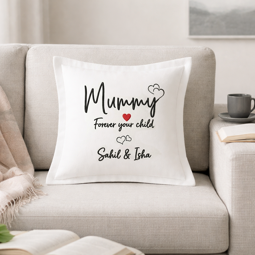 Cushion Cover with Customizable Names