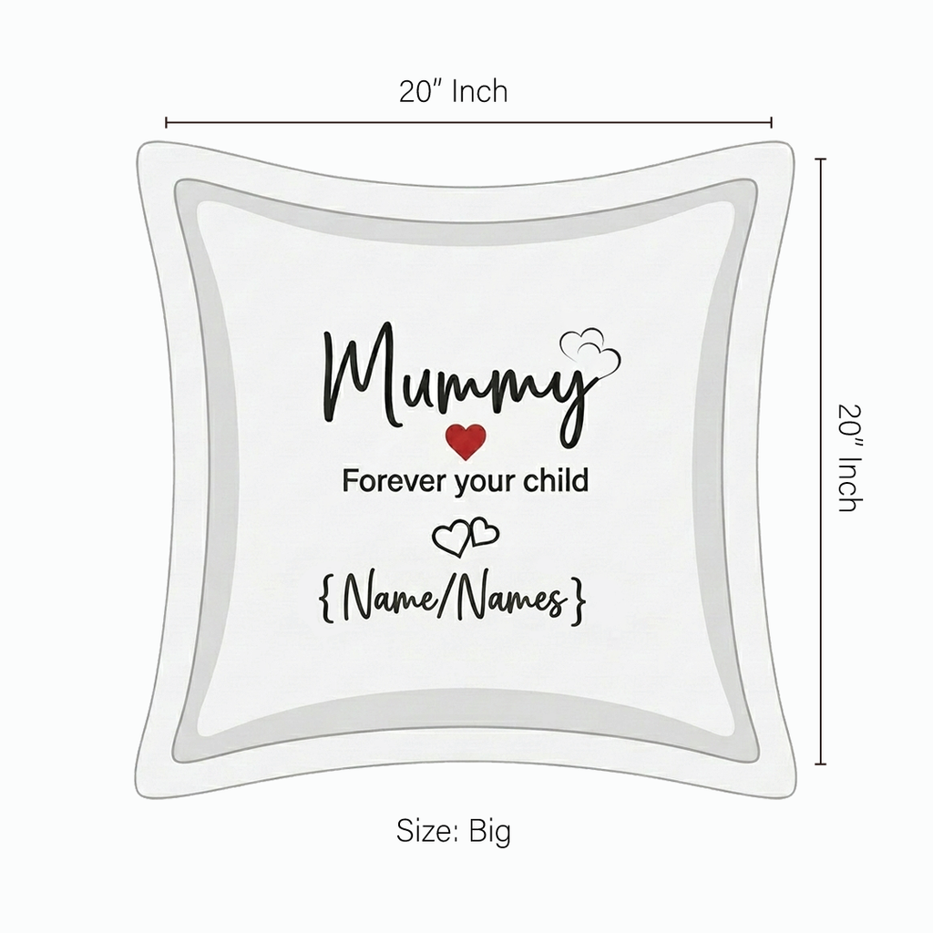 Cushion Cover with Customizable Names