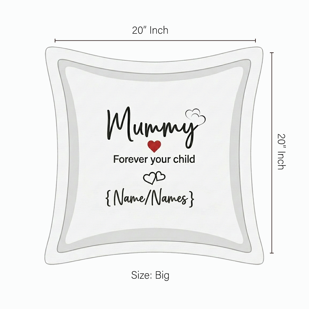 Cushion Cover with Customizable Names