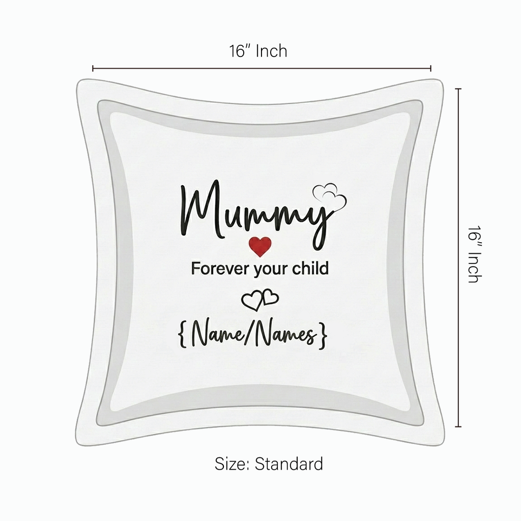 Cushion Cover with Customizable Names