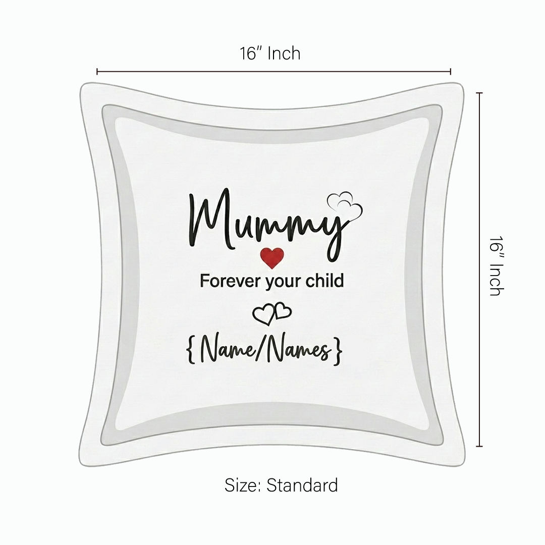 Cushion Cover with Customizable Names