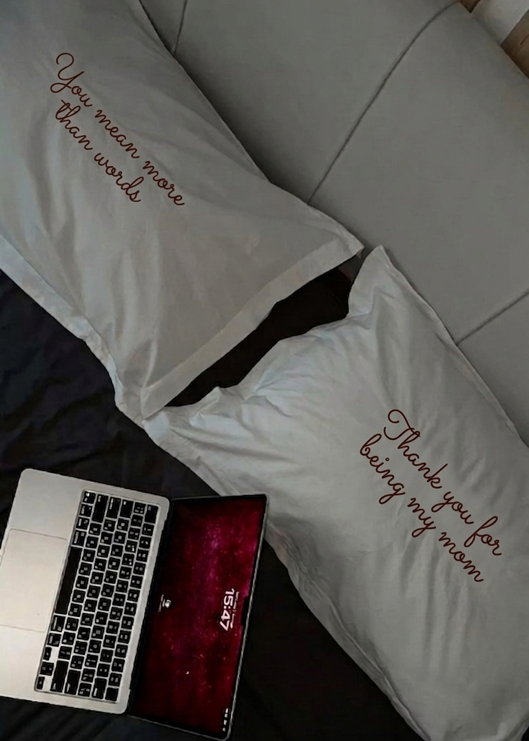 Pillow Cover (Set of 2)- Mothers Day Special | Customizable Message