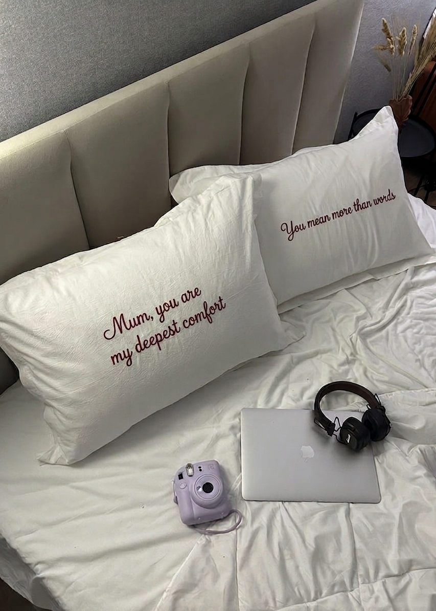 Pillow Cover (Set of 2)- Mothers Day Special | Customizable Message