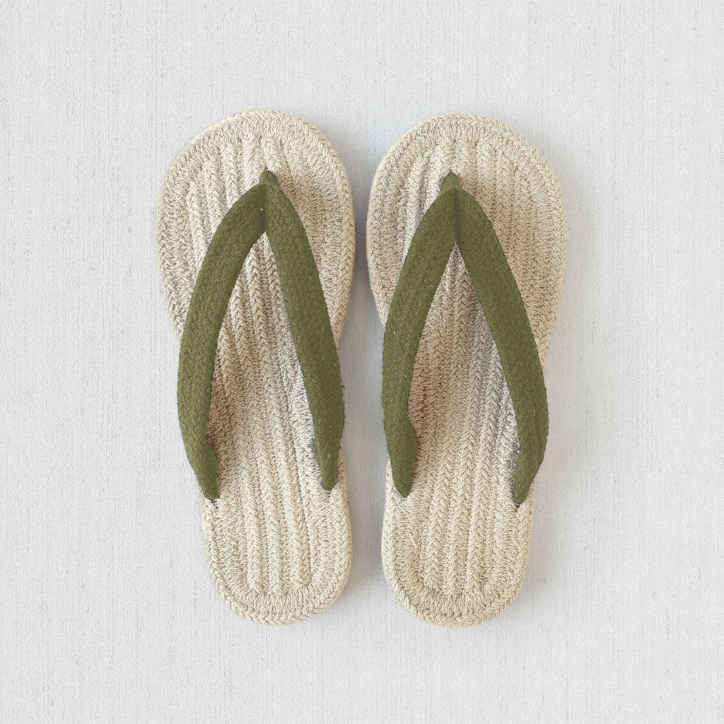 Sohum V Strap Cotton Braided Slippers