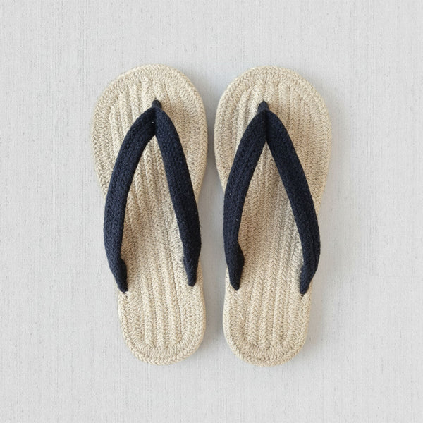 Sohum V Strap Cotton Braided Slippers