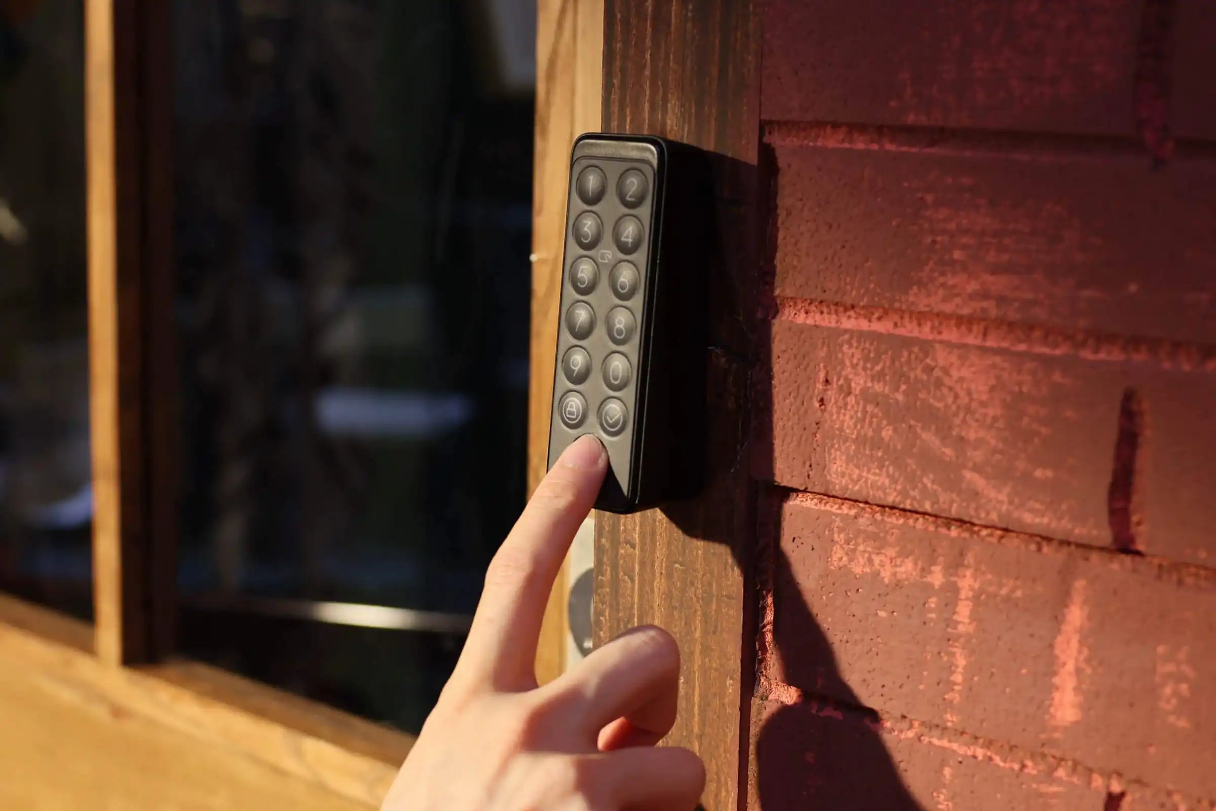 Smart door keypad for keyless home entry with PIN code access