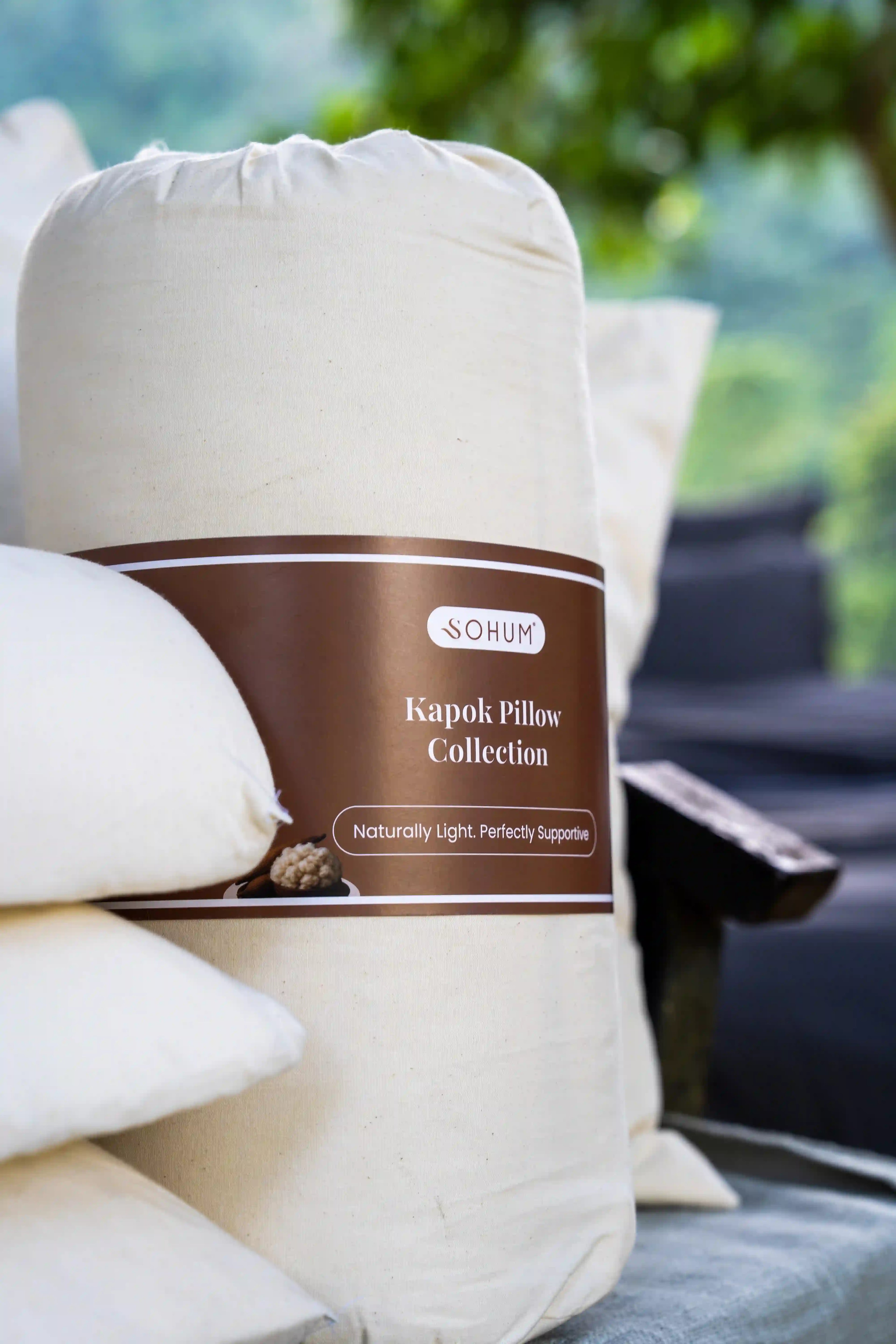 SOHUM Kapok Pillow Collection – natural lightweight luxury pillow.