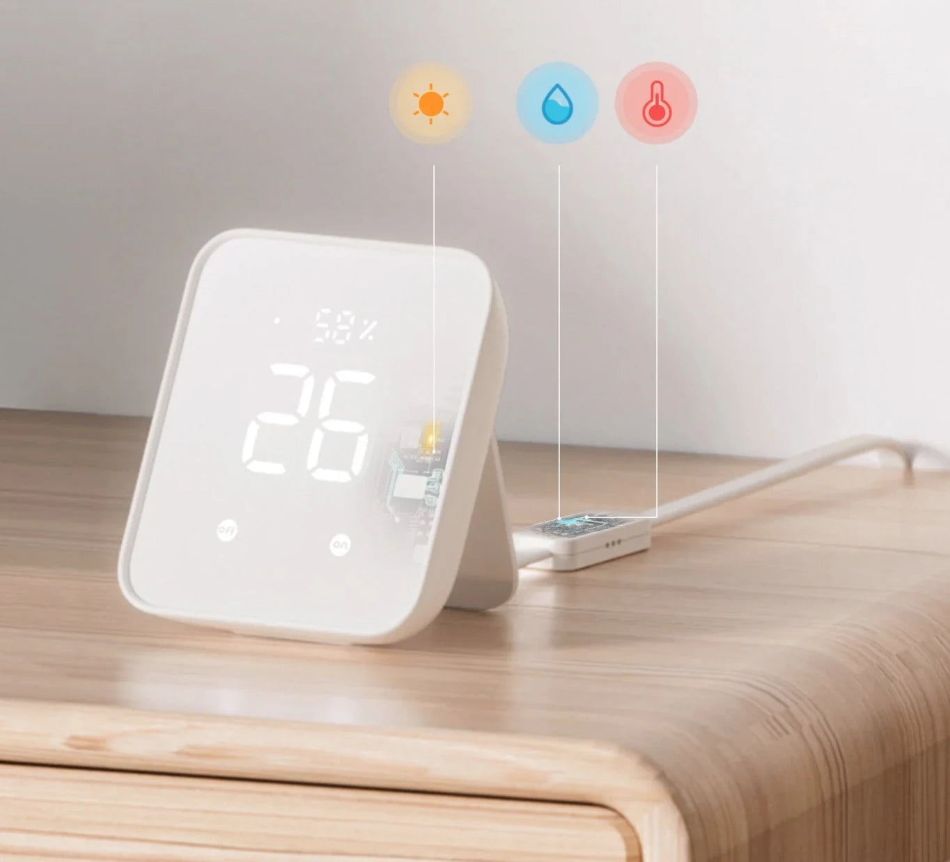SwitchBot Hub 2 smart temperature and humidity monitor with external sensor
