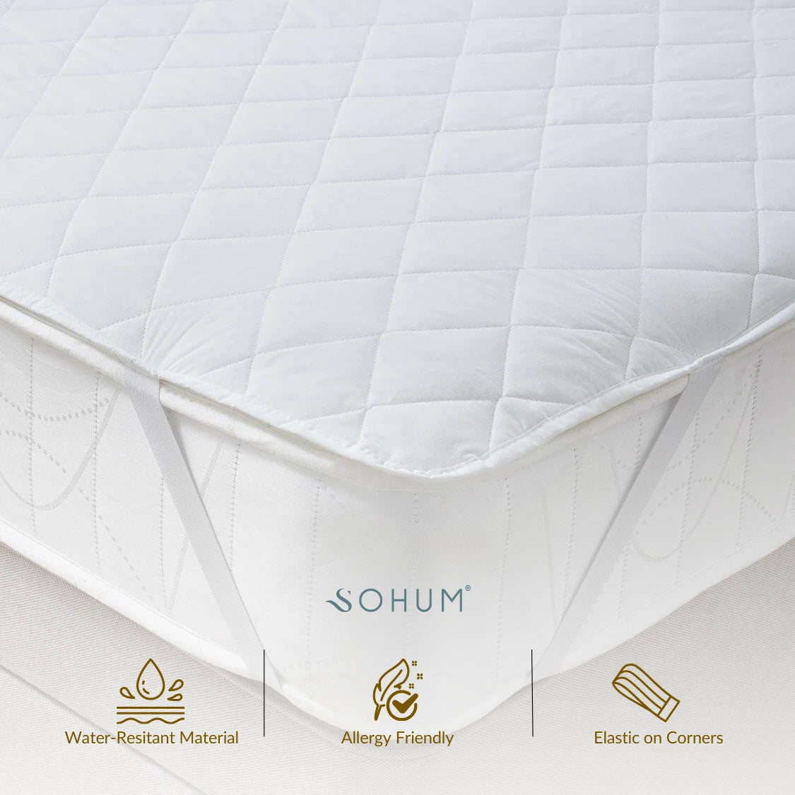 Mattress Protector Waterproof White