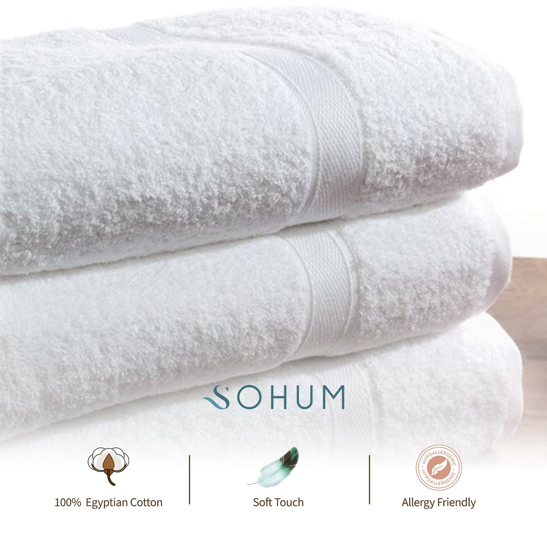 Wholesale White Thick Luxury Cotton Bath Towels Used for Hotel&Home&SPA -  China Bath Towel and White price
